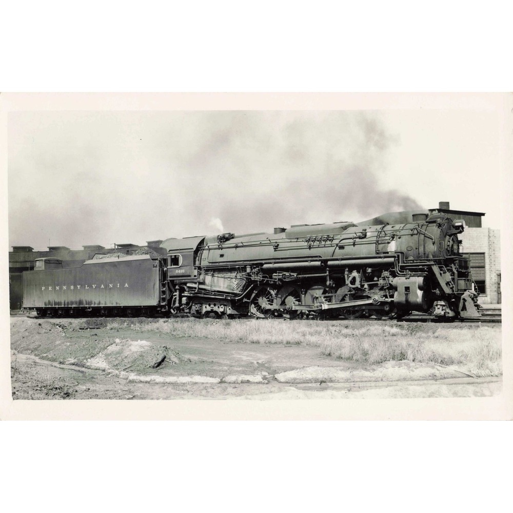RPPC Pennsylvania Railroad J1 2-10-4 Steam Locomotive 6495 Real Photo Postcard